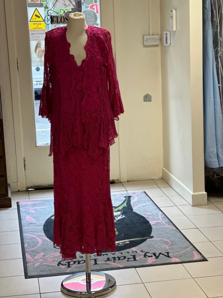  Pamela Fuschia 3 Piece Suit